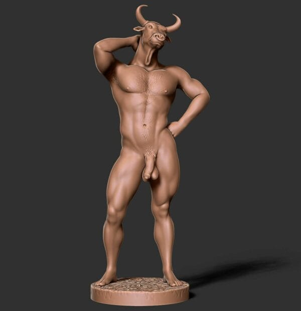 Taurus Anthro – Statue résine fantasy adulte de collection