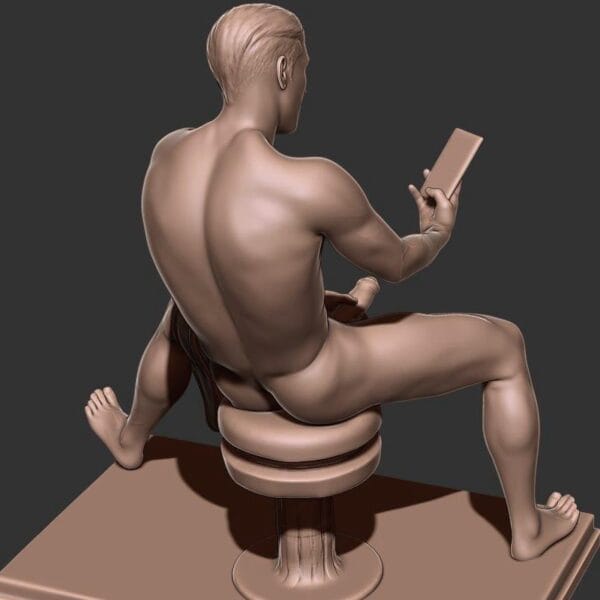 Narcisse Connecté – Statue résine adulte de collection