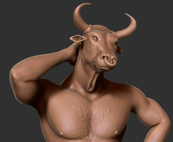 Taurus Anthro – Statue résine fantasy adulte de collection