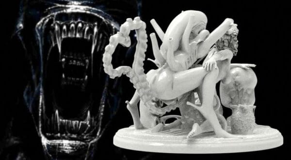 Nyxara, the Xenoid Embrace – Sci-fi horror resin figure