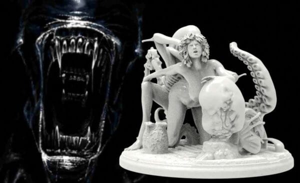 Nyxara, the Xenoid Embrace – Sci-fi horror resin figure