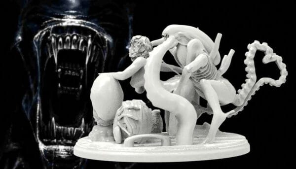 Nyxara, the Xenoid Embrace – Sci-fi horror resin figure