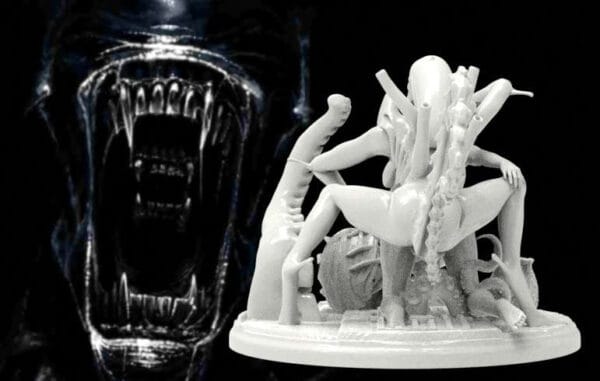 Nyxara, the Xenoid Embrace – Sci-fi horror resin figure