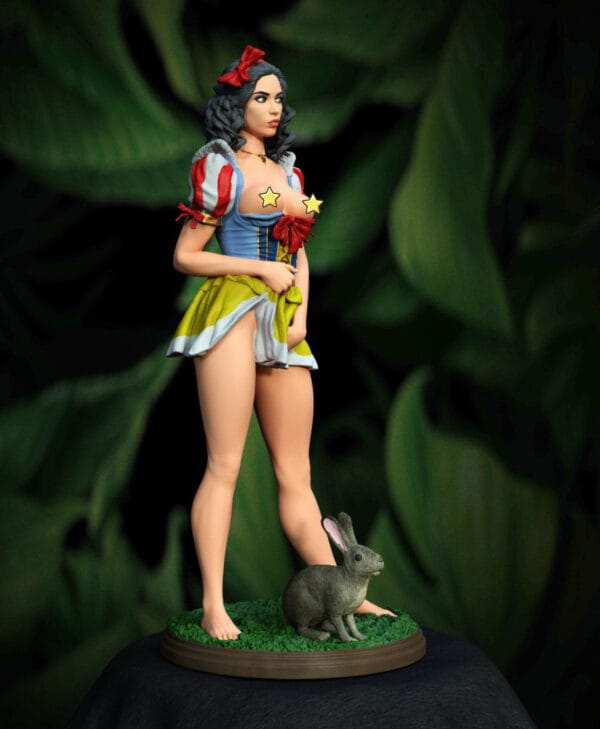 Blanche des Ronces – Figurine résine pin-up fantasy de collection