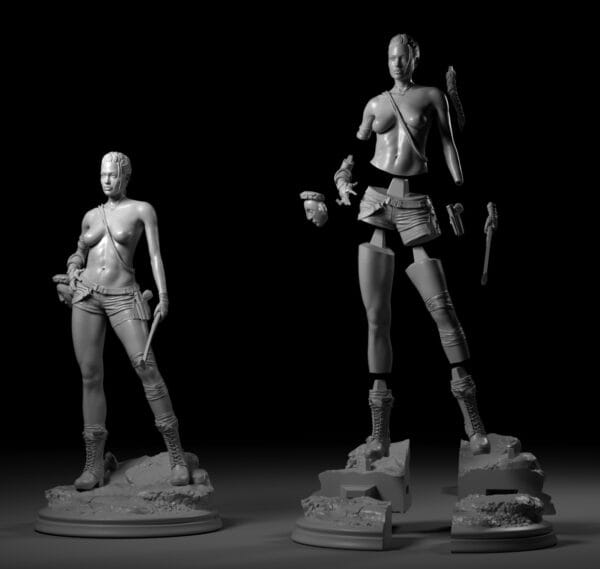 Lara Croft – Figurine résine Tomb Raider de collection