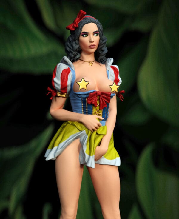 Blanche des Ronces – Figurine résine pin-up fantasy de collection