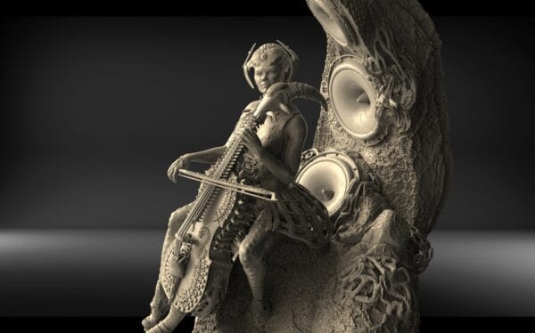 Sonata of Fate – Biomechanical Alien Resin Figure