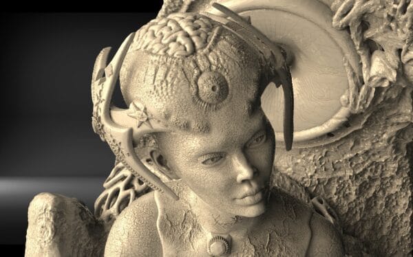 Sonata of Fate – Biomechanical Alien Resin Figure