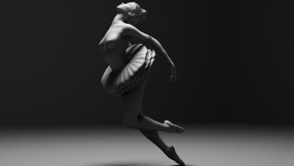 Élise Nocturne – Statue résine ballerine adulte de collection