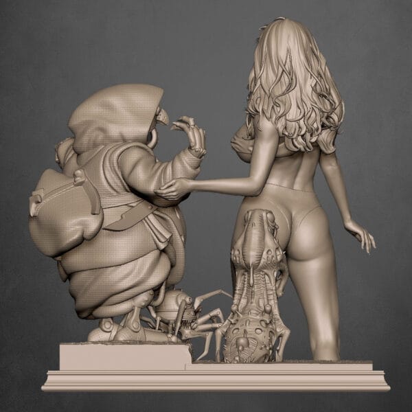 Druuna The Forgotten Planet – Diorama figurine résine Morbus Gravis