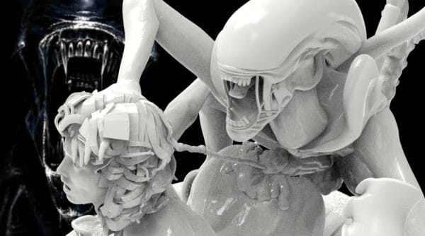 Nyxara, the Xenoid Embrace – Sci-fi horror resin figure