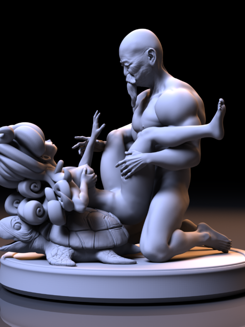 Maître Roshi & Launch – Diorama figurine résine Dragon Ball