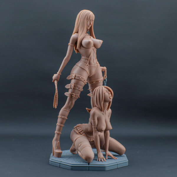 Lysandra & Maëlys – Diorama figurine résine dark glamour de collection