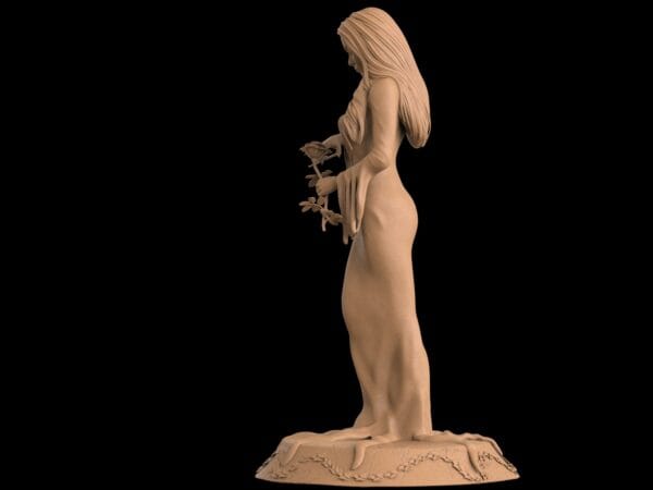 Morticia Addams – Figurine résine gothique de collection