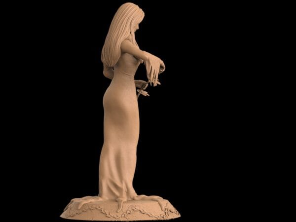 Morticia Addams – Figurine résine gothique de collection