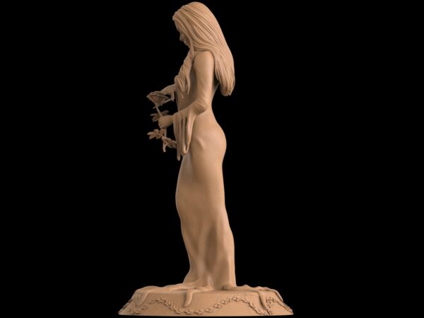 Morticia Addams – Figurine résine gothique de collection