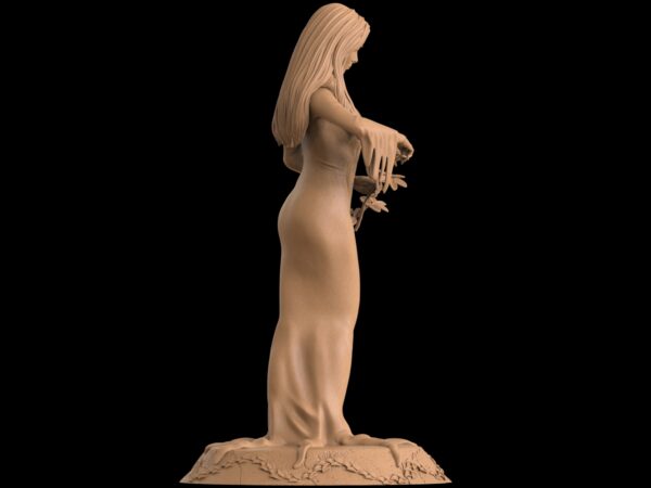 Morticia Addams – Figurine résine gothique de collection