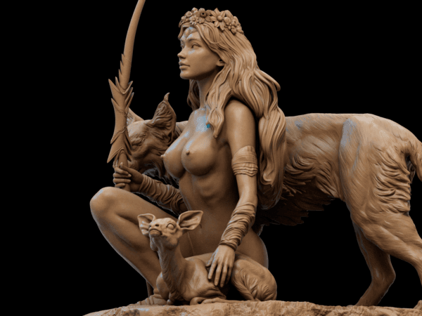 Sylvara des Bois – Statue résine fantasy de collection