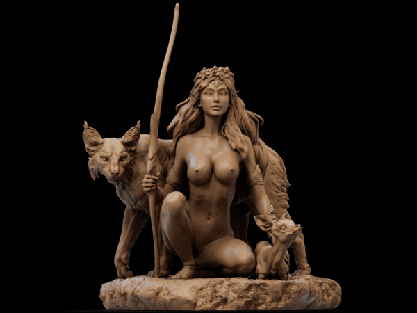 Sylvara des Bois – Statue résine fantasy de collection