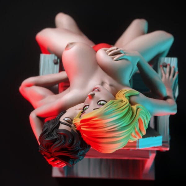 Sauveteurs en Mer – Diorama résine pin-up toon de collection