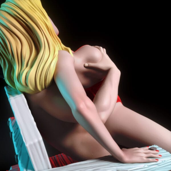 Sauveteurs en Mer – Diorama résine pin-up toon de collection