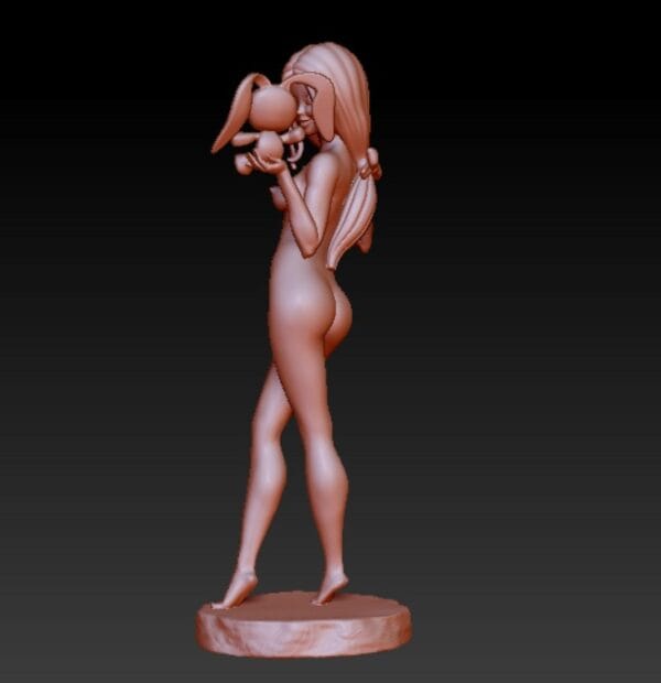 SEXY TOON POSE 2 STL00003 Élya à la Théière – Figurine résine pin-up toon de collection