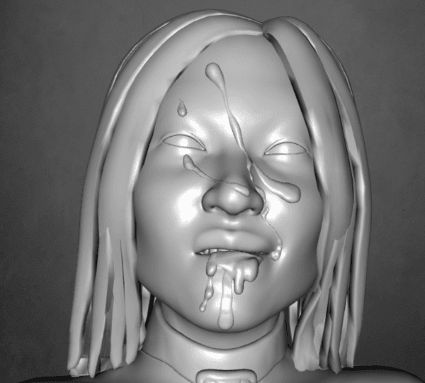 Yuna Entravée – Statue résine bondage adulte de collection