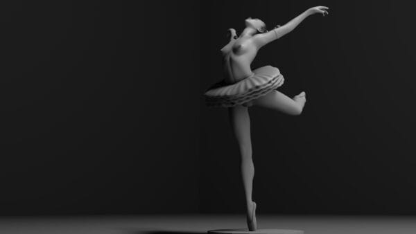 Élise Nocturne – Statue résine ballerine adulte de collection