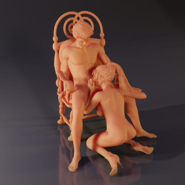 Éliane & Marc – Intimate resin statue of a couple