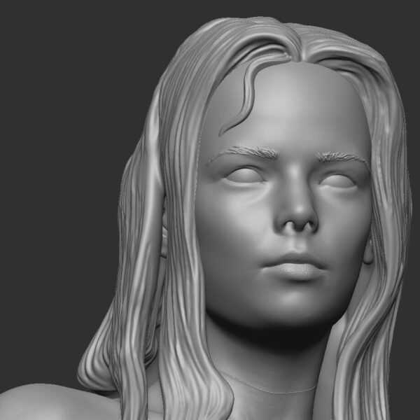 face-2 La Sorcière de la Forêt – Figurine résine folk horror