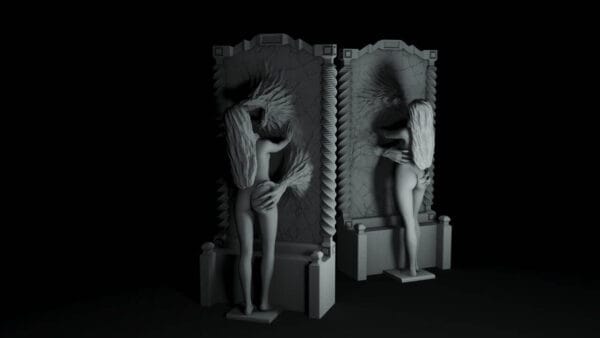 Lysandra, le Mur Affamé – Figurine résine dark fantasy de collection