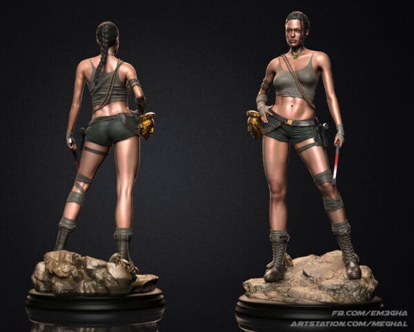 Lara Croft – Figurine résine Tomb Raider de collection