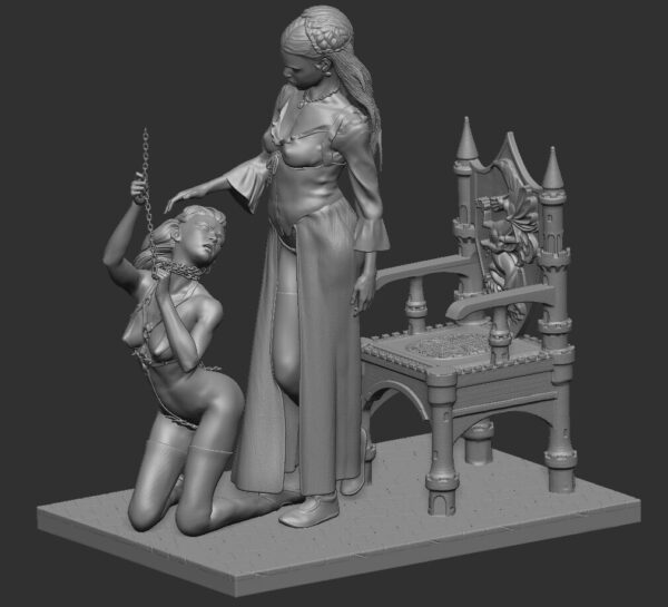 Rhaenyra Targaryen – Diorama figurine résine dark fantasy